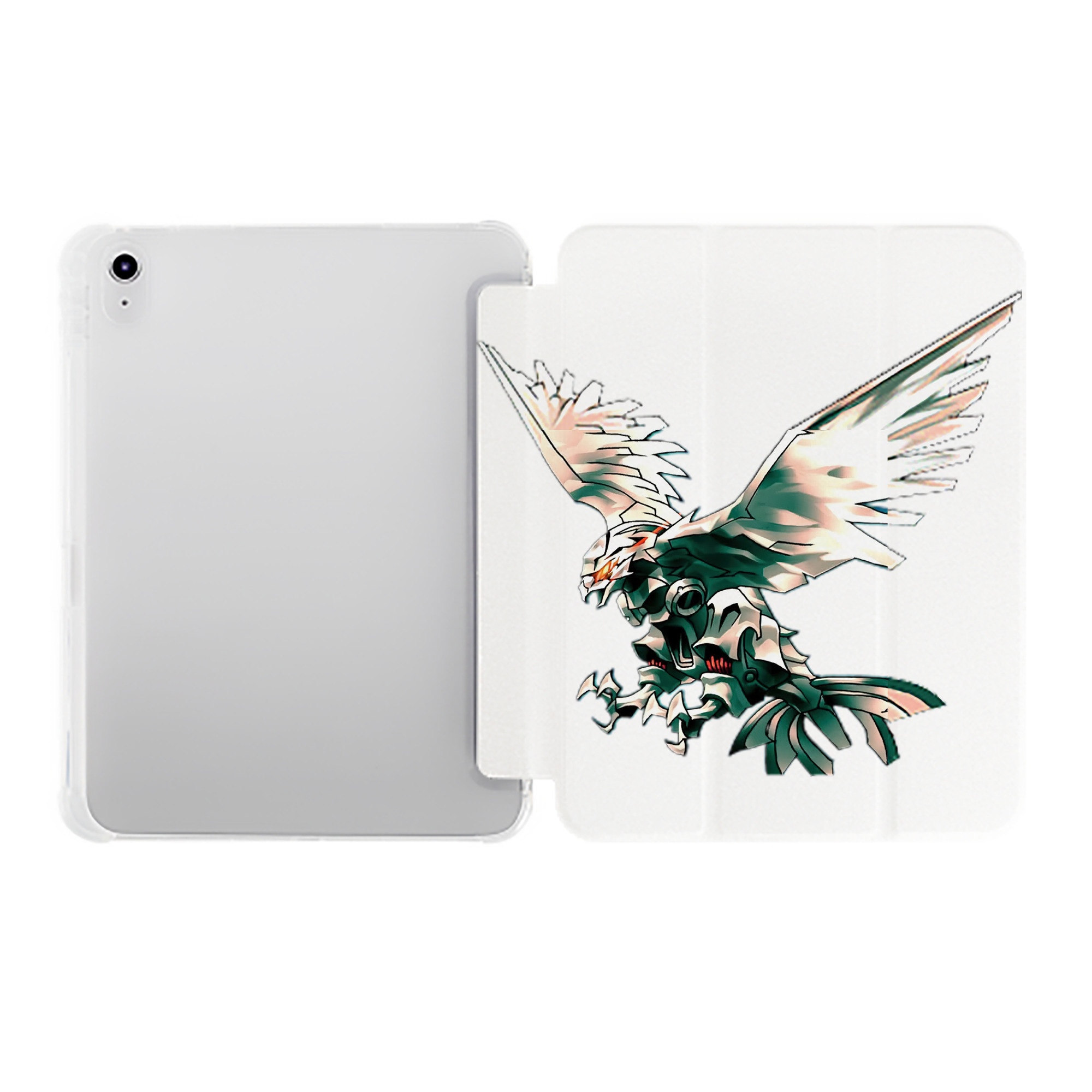 （画像用） 遊☆戯☆王 Yu-Gi-Oh! IPad ケース ペン収納付き 三つ折りスタンド PUレザー×シリコン 対応機種9.5/10.5/10.9インチ